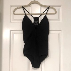 Free People | Move Along Black Bodysuit | Black | Size XS/S